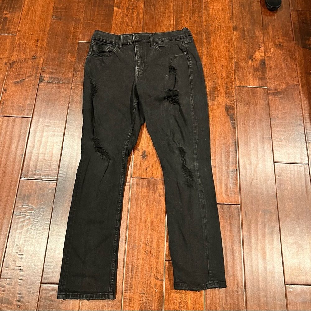 RSQ Men's Black Distressed ripped style Black Jeans Size 30